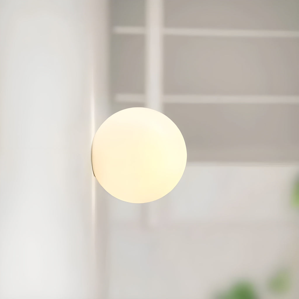 Ronde Glazen Wandlamp – Moderne LED Verlichting met Tijdloos Design voor Woonkamer of Hal-Wall Lamp-DeWoonVallei-DeWoonVallei