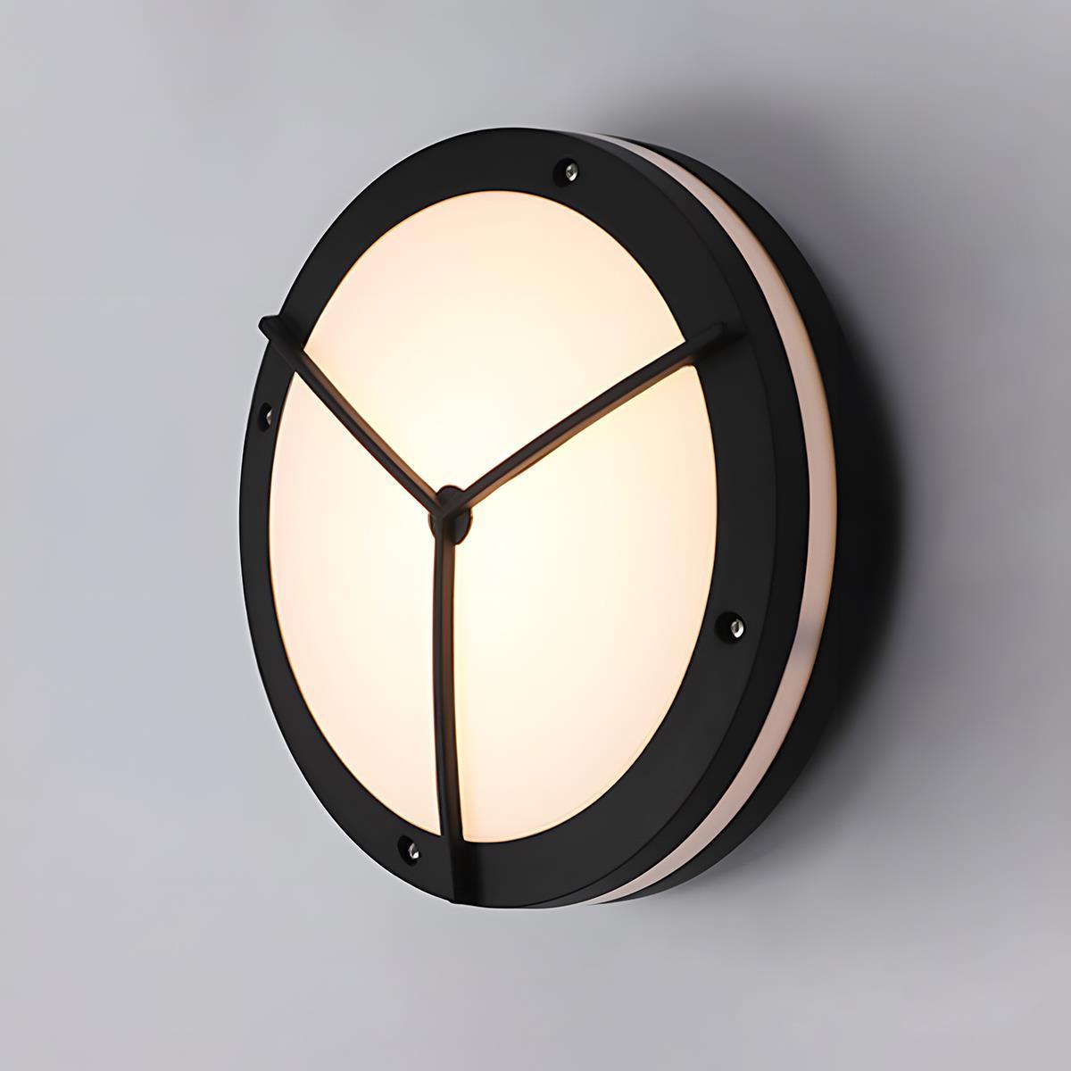 Ronde LED Buitenmuurlamp – Waterdicht Minimalistisch Ontwerp voor Heldere en Gezellige Buitenverlichting-Wall Lamp-DeWoonVallei-DeWoonVallei