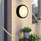 Ronde LED Buitenmuurlamp – Waterdicht Minimalistisch Ontwerp voor Heldere en Gezellige Buitenverlichting-Wall Lamp-DeWoonVallei-DeWoonVallei
