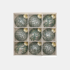 Ronde Onbreekbare Kerstballenset met Glitterafwerking voor Elegante Feestdecoratie-Christmas Decorations-DeWoonVallei-DeWoonVallei