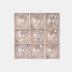 Ronde Onbreekbare Kerstballenset met Glitterafwerking voor Elegante Feestdecoratie-Christmas Decorations-DeWoonVallei-DeWoonVallei