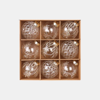 Ronde Onbreekbare Kerstballenset met Glitterafwerking voor Elegante Feestdecoratie-Christmas Decorations-DeWoonVallei-DeWoonVallei