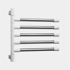 Roterende Wand Handdoekhouder – Slim Opbergsysteem & Ruimtebesparend Design-Bathroom-DeWoonVallei-Wit-5 Staven-DeWoonVallei