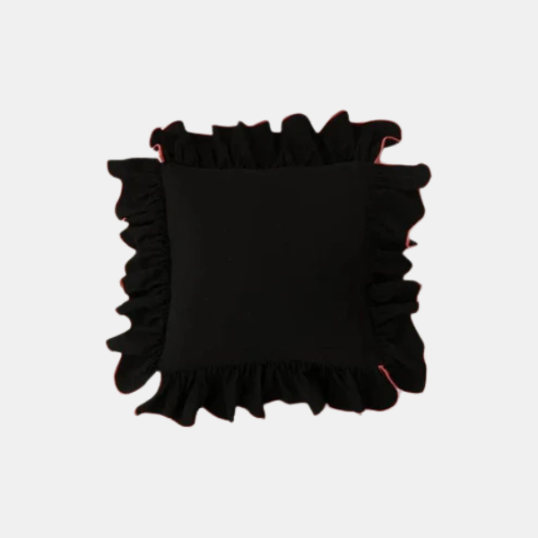 Ruffle Katoenen Kussenhoes Zachte Textuur & Stijlvolle Charme-Cushions-DeWoonVallei-DeWoonVallei