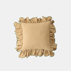 Ruffle Katoenen Kussenhoes Zachte Textuur & Stijlvolle Charme-Cushions-DeWoonVallei-DeWoonVallei