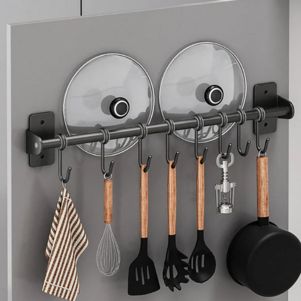 Ruimtebesparend Modern Keukenhaakrek voor Wandopslag en Organisatie-Kitchen Utensil-DeWoonVallei-DeWoonVallei