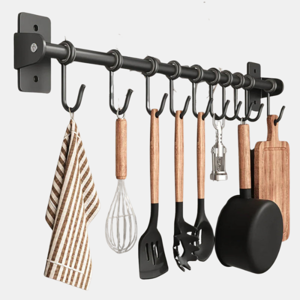 Ruimtebesparend Modern Keukenhaakrek voor Wandopslag en Organisatie-Kitchen Utensil-DeWoonVallei-DeWoonVallei