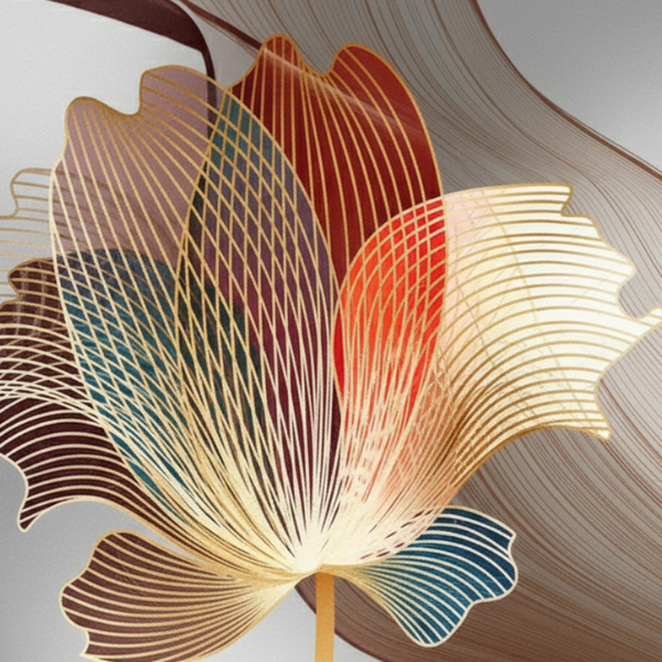 Scandinavische Abstracte Bloemen Canvas Muurdecoratie Levendige Moderne Sfeer-Wall Art-DeWoonVallei-DeWoonVallei