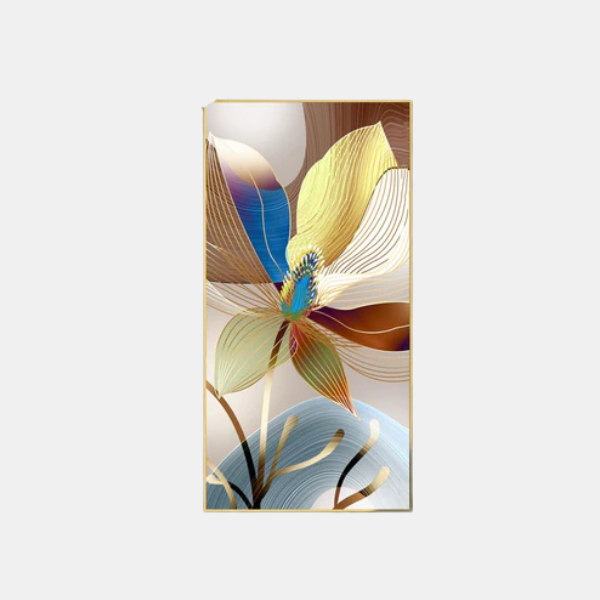 Scandinavische Abstracte Bloemen Canvas Muurdecoratie Levendige Moderne Sfeer-Wall Art-DeWoonVallei-DeWoonVallei