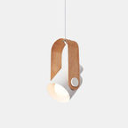 Scandinavische Hanglamp Spotlight Hout en Metaal Minimalistisch Elegante Verlichting-hanging lamp-DeWoonVallei-Wit-Metaal-DeWoonVallei