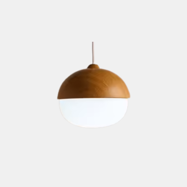 Scandinavische Houten Ronde Hanglamp Plafondlamp Modern Warme Sfeer-Hanging Lamp-DeWoonVallei-DeWoonVallei