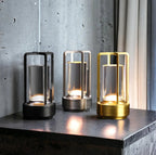 Scandinavische LED Tafellamp – Elegant Dimbaar Design met Draagbare Warmte en Sfeervolle Verlichting-Tafellamp-DeWoonVallei-DeWoonVallei