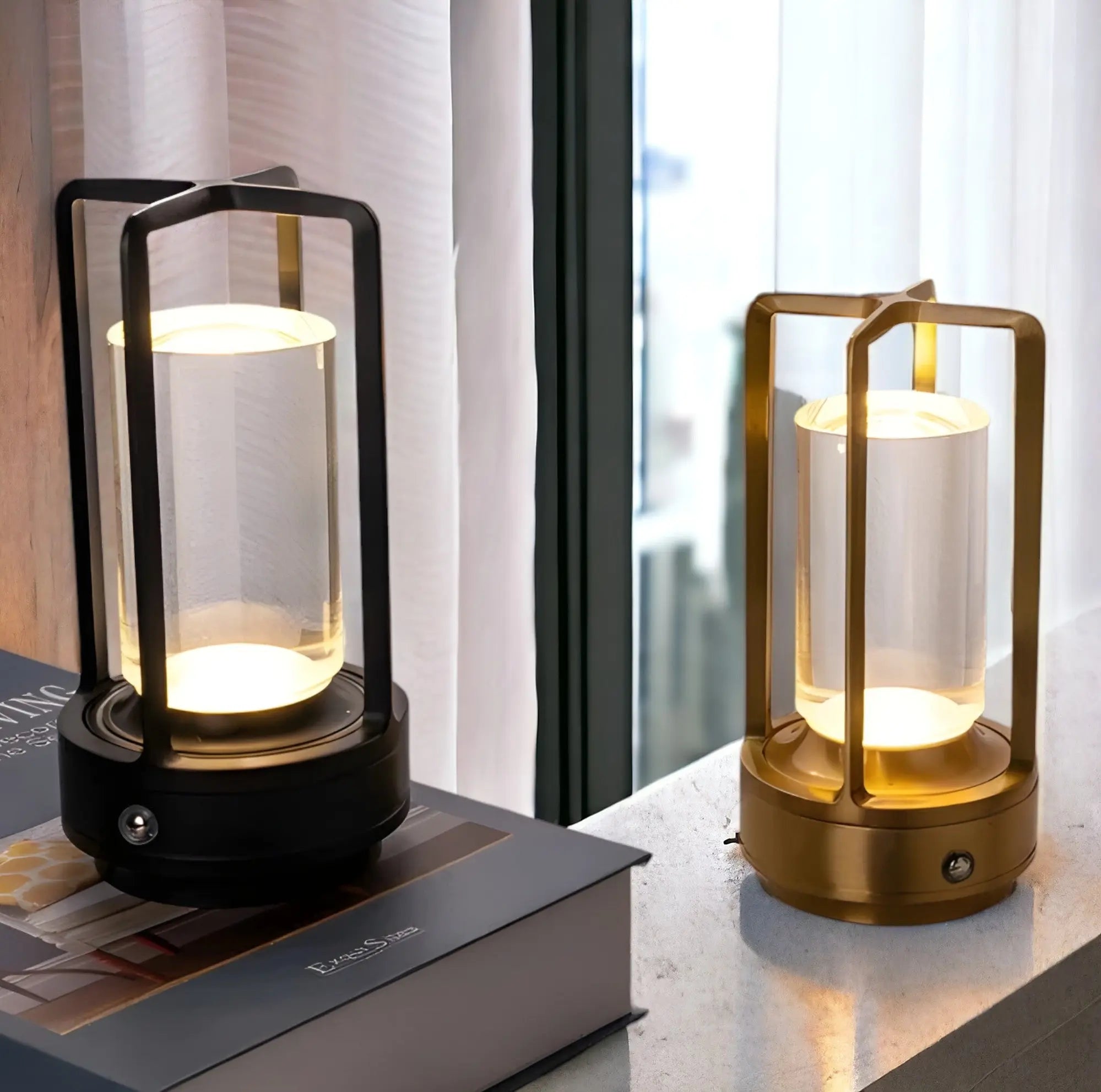 Scandinavische LED Tafellamp – Elegant Dimbaar Design met Draagbare Warmte en Sfeervolle Verlichting-Tafellamp-DeWoonVallei-DeWoonVallei