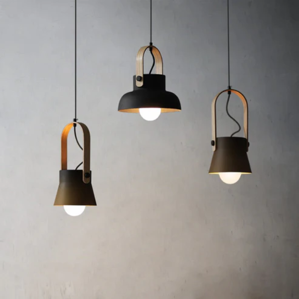 Scandinavische Minimalistische Houten Hanglamp Warm Sfeerverlichting voor Moderne Ruimtes-Hanging Lamp-DeWoonVallei-DeWoonVallei