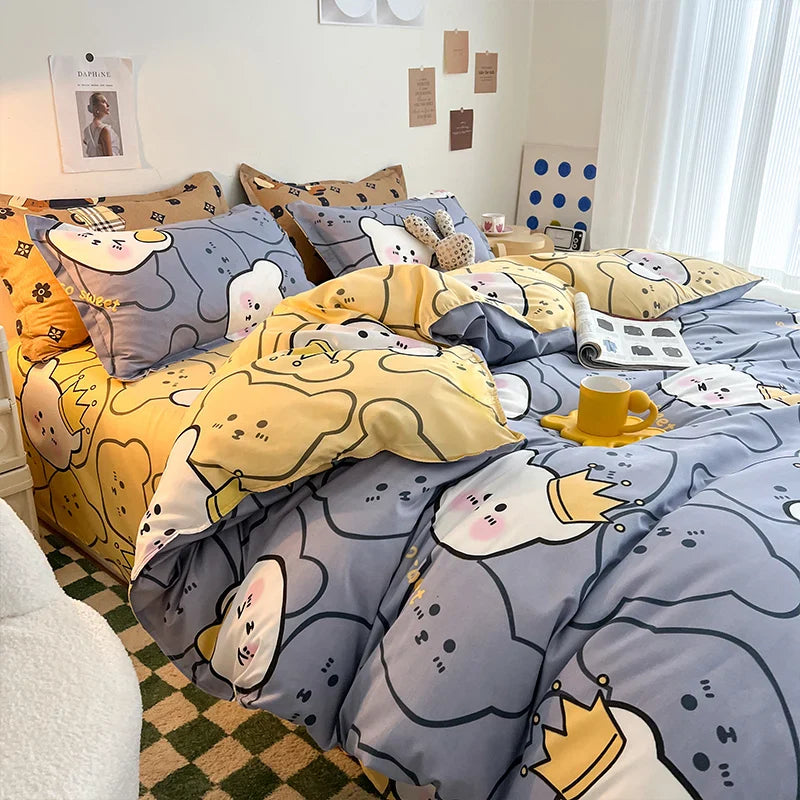 Schattig Dierenprint Beddengoed – Speels Ontwerp & Gezellig Slaapcomfort-Home & Garden-DeWoonVallei-DeWoonVallei
