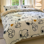 Schattig Dierenprint Beddengoed – Speels Ontwerp & Gezellig Slaapcomfort-Home & Garden-DeWoonVallei-Hond B-150cm x 200cm 3 Stuks-DeWoonVallei