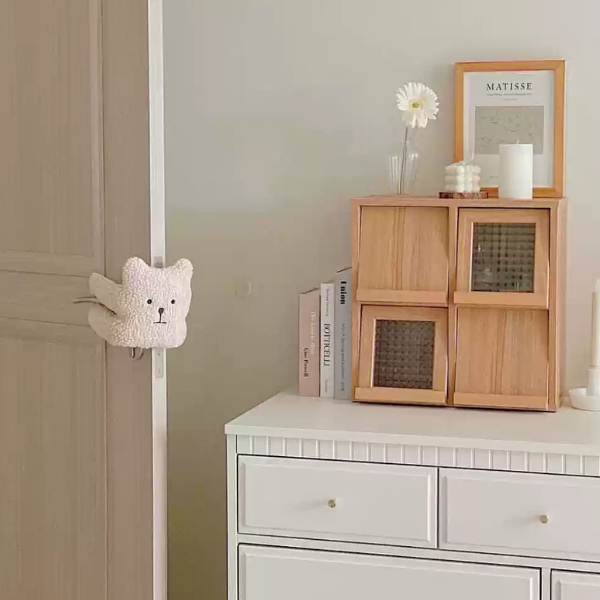 Schattige Pluchen Deurstop Zacht Dierontwerp voor Kindveiligheid-Door Stops-DeWoonVallei-DeWoonVallei