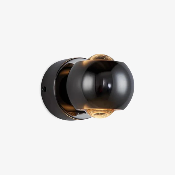 Sculpturale Zandloper Wandlamp Elegante Sfeerverlichting voor Moderne Interieurs-Wall Lights-DeWoonVallei-Zwart-DeWoonVallei