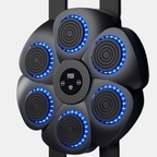 Slimme Interactieve Boksmachine met RGB-verlichting, Bluetooth Muziek en Reflextraining voor Thuisfitness-Others Fitness-DeWoonVallei-Zwart ouder-kind set (1 paar bokshandschoenen voor kinderen en 1 paar voor volwassenen)-DeWoonVallei