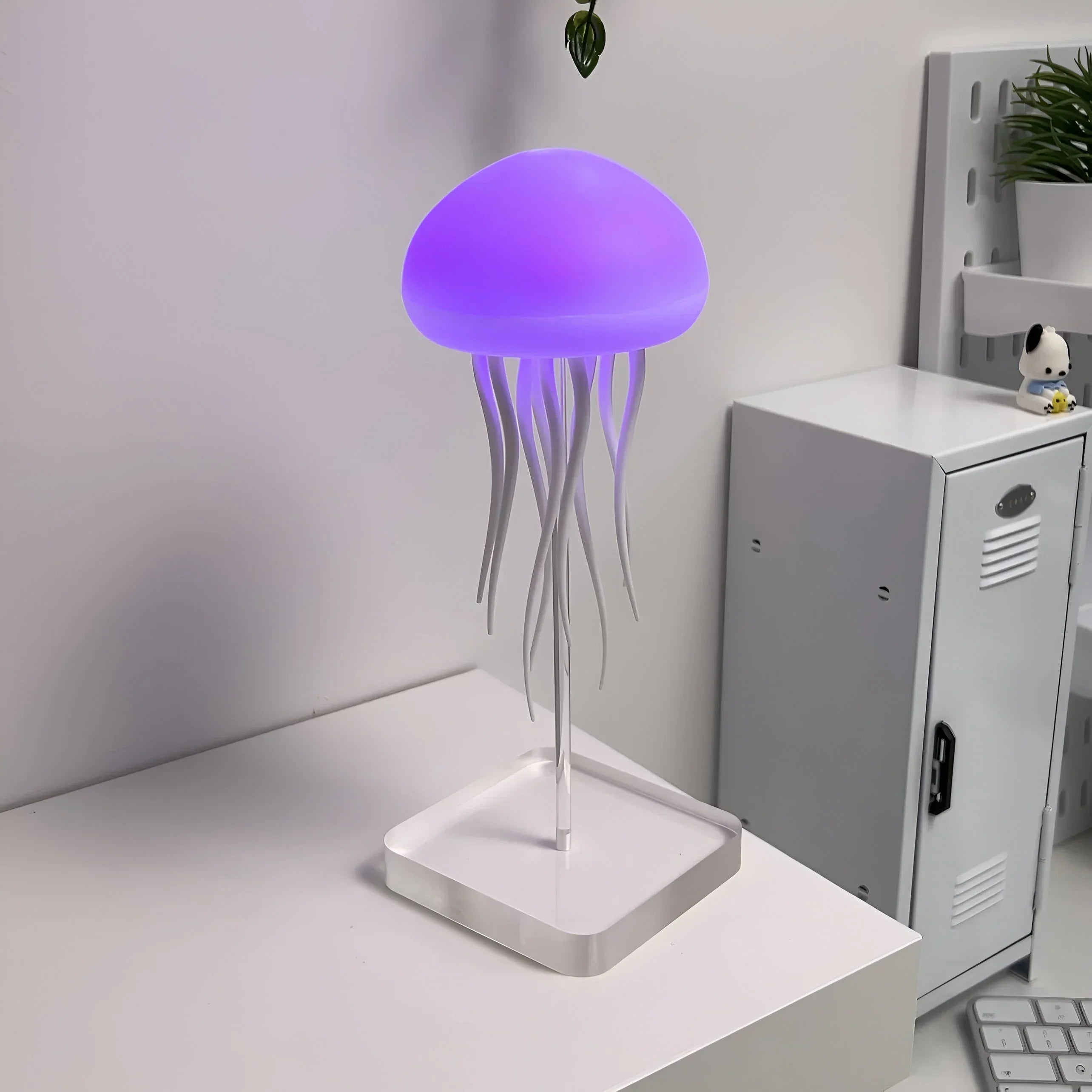 Slimme Kleurrijke LED Kwallenlamp met Afstandsbediening – Dansende Onderwaterverlichting voor Ontspanning en Modern Woondecor-DeWoonVallei-DeWoonVallei