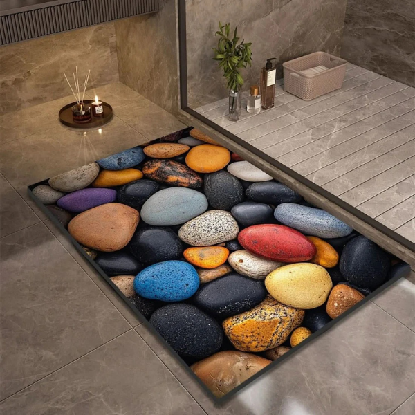 SoftDry Diatomeeënaarde Badmat Modern Comfort & Sneldrogende Veiligheid-Bath mats-DeWoonVallei-12-50cmx80cm-DeWoonVallei