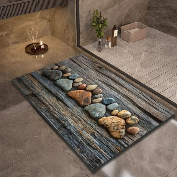 SoftDry Diatomeeënaarde Badmat Modern Comfort & Sneldrogende Veiligheid-Bath mats-DeWoonVallei-5-50cmx80cm-DeWoonVallei