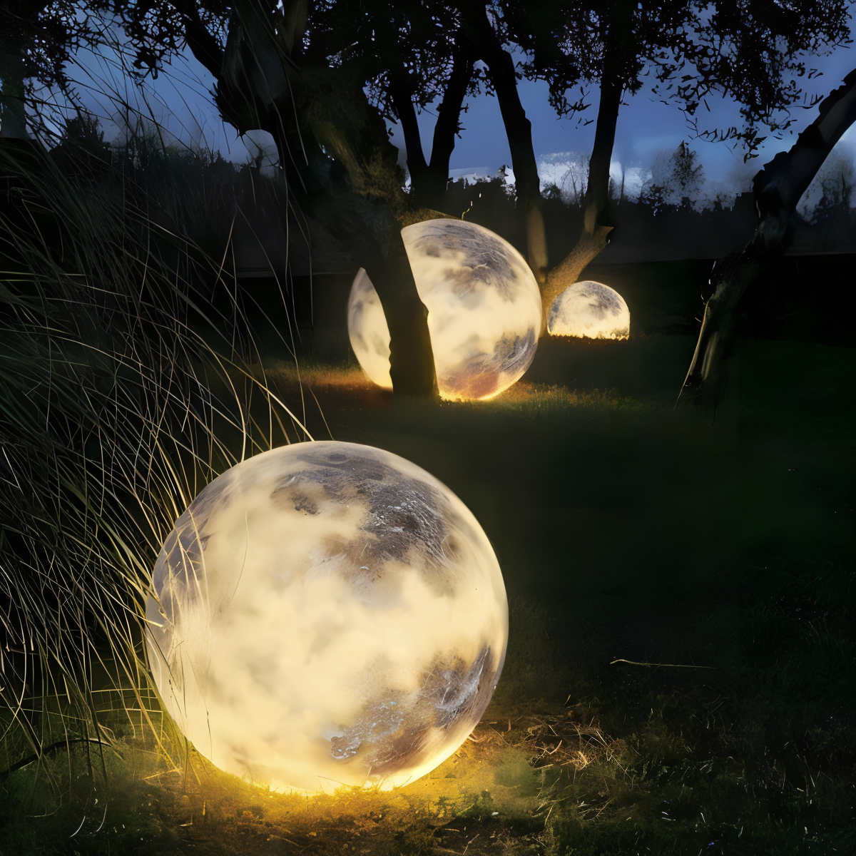 Solar Maan Tuinlamp – IP65 Weerbestendige LED Buitenverlichting voor Sfeervolle Nachten-Outdoor Lighting-DeWoonVallei-DeWoonVallei