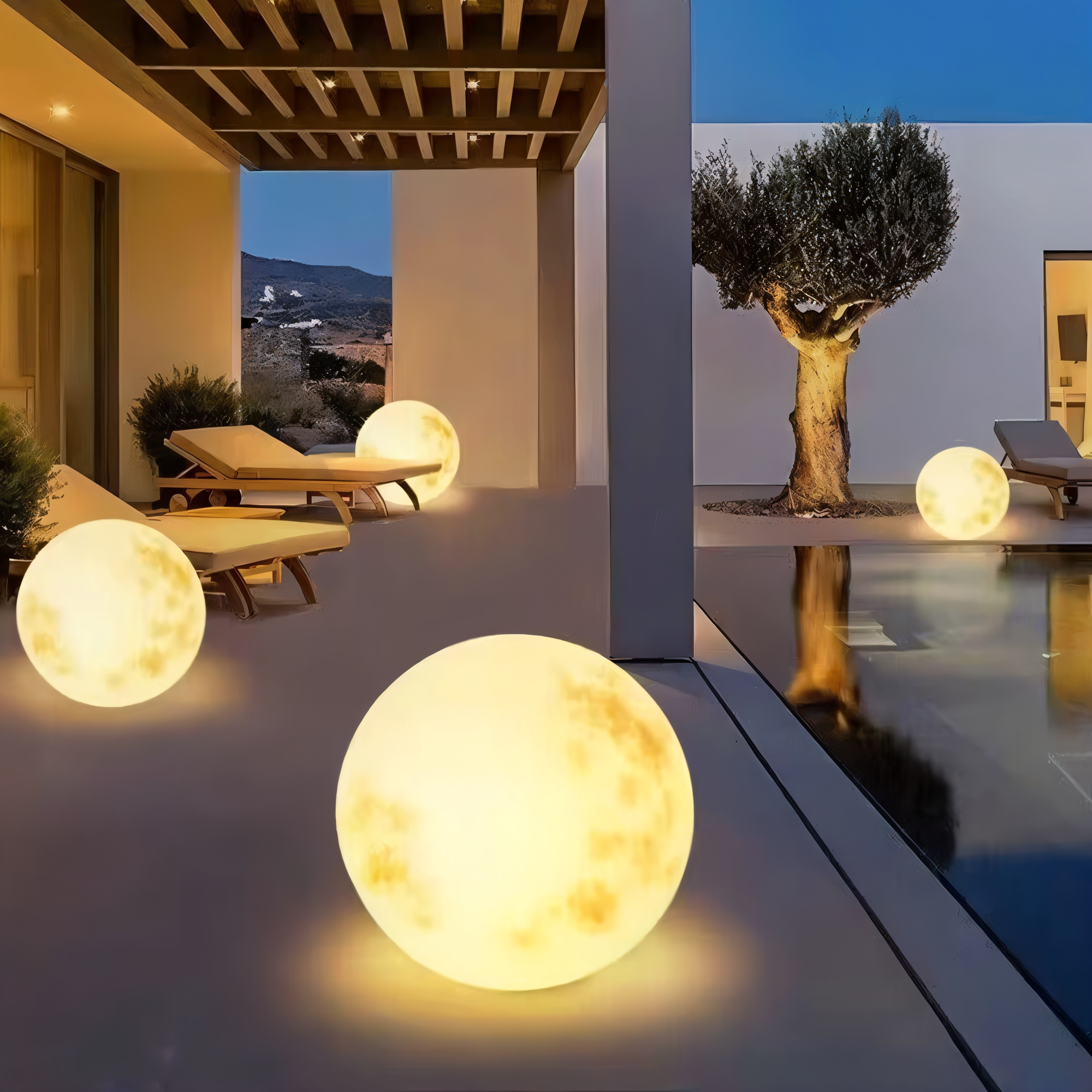 Solar Maan Tuinlamp – IP65 Weerbestendige LED Buitenverlichting voor Sfeervolle Nachten-Outdoor Lighting-DeWoonVallei-DeWoonVallei