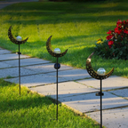 Solar Outdoor Half Moon Tuinlamp met Automatische Nachtverlichting-Lighting > Outdoor Lighting > Landscape Lighting-DeWoonVallei-DeWoonVallei