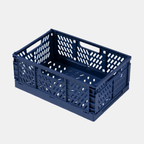 Stapelbare Plastic Opbergdozen Opvouwbaar Duurzaam Milieuvriendelijk Organizer-Storage & Organization-DeWoonVallei-Blauw-Klein-DeWoonVallei