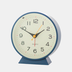 Stille Retro Wekker Batterijgevoed Niet-Tikkend met Nachtlampje voor Slaapkamer en Bureau-Alarm Clocks-DeWoonVallei-Blauw-DeWoonVallei