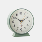 Stille Retro Wekker Batterijgevoed Niet-Tikkend met Nachtlampje voor Slaapkamer en Bureau-Alarm Clocks-DeWoonVallei-Groen-DeWoonVallei