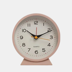 Stille Retro Wekker Batterijgevoed Niet-Tikkend met Nachtlampje voor Slaapkamer en Bureau-Alarm Clocks-DeWoonVallei-Roze-DeWoonVallei