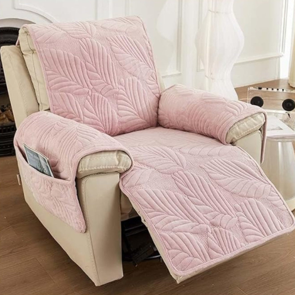 Stoelbekleding met Bladerenpatroon Zachte Microvezel Anti-Slip Bescherming tegen Vlekken en Dagelijks Gebruik-Recliner Sofa Covers-DeWoonVallei-DeWoonVallei