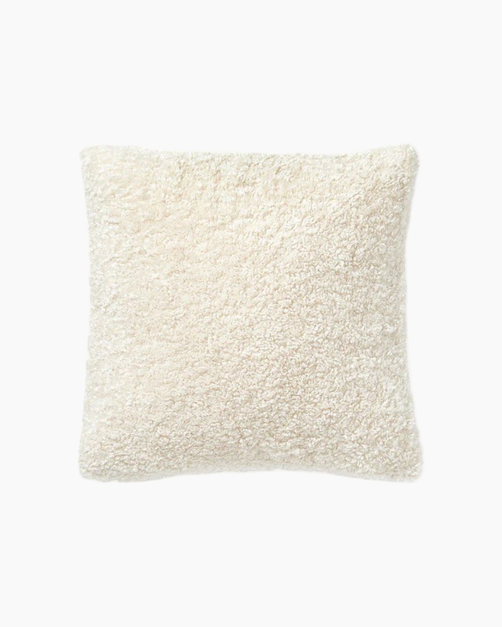Teddy Kussenhoes 45x45 cm – Zacht en Pluizig – Beige, Taupe, Bordeaux-Cushion Cover-Beige-DeWoonVallei
