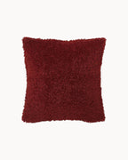Teddy Kussenhoes 45x45 cm – Zacht en Pluizig – Beige, Taupe, Bordeaux-Cushion Cover-Bordeaux-DeWoonVallei