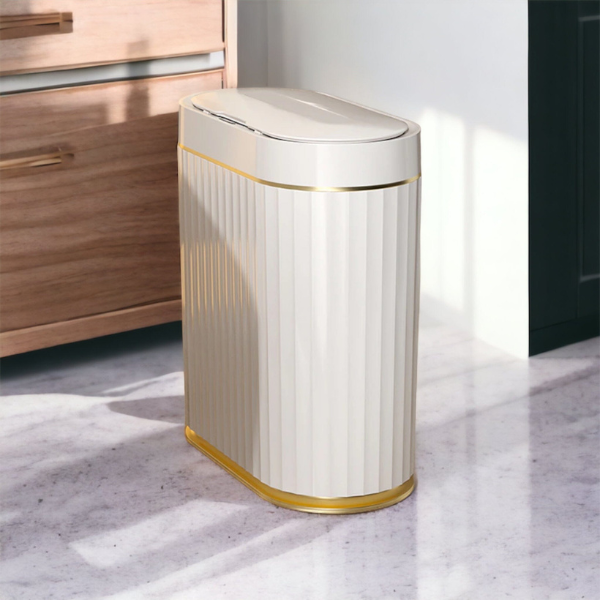 Touchless Prullenbak Modern Waterdicht Batterij-Aangedreven voor Hygiënisch Huis-Bin-DeWoonVallei-DeWoonVallei