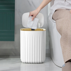 Touchless Prullenbak Modern Waterdicht Batterij-Aangedreven voor Hygiënisch Huis-Bin-DeWoonVallei-Vierkant - 15L (32 cm x 23 cm x 23 cm)-DeWoonVallei