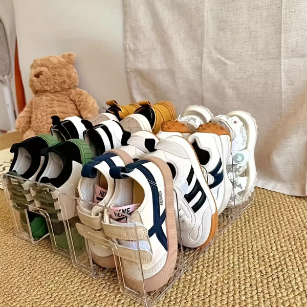 Transparant Stapelbaar Schoenopbergrek Ruimtebesparend Organisatie Voor Huis En Kamer-Shoe Racks-DeWoonVallei-DeWoonVallei