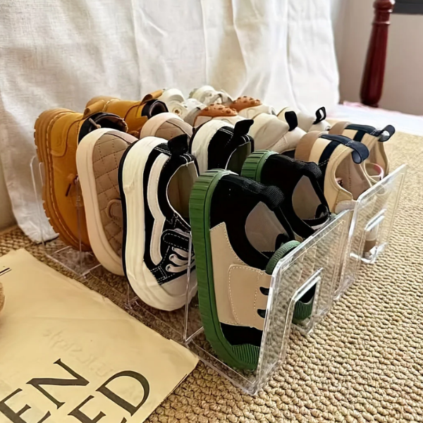 Transparant Stapelbaar Schoenopbergrek Ruimtebesparend Organisatie Voor Huis En Kamer-Shoe Racks-DeWoonVallei-DeWoonVallei
