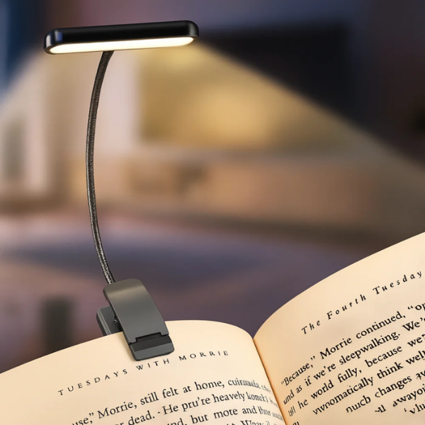 USB Oplaadbare Clip-On Leeslamp met Zacht Licht en Geheugenfunctie-Lamp-DeWoonVallei-DeWoonVallei