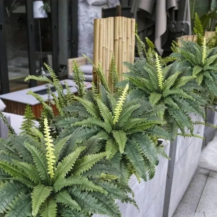 UV-Bestendige Levensechte Kunstvaren – Boston Fern voor Buiten & Binnen Decoratie-Decoration-DeWoonVallei-DeWoonVallei