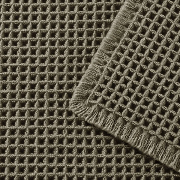 Ultra-Absorberende Wafel Badmat met Kwastjes voor Antislip Comfort-Floor mat-DeWoonVallei-DeWoonVallei