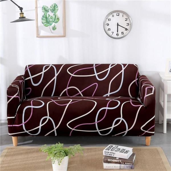 Universele Rekbare Elastische Bankhoes Stijlvolle Bescherming en Comfort-Sofa Cover-DeWoonVallei-1-zits (90–140 cm)-K-DeWoonVallei
