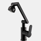 Universele Roterende Keukenkraan met Dubbele Stand en Flexibele Waterregeling-bathroom & sinks-DeWoonVallei-Zwart-DeWoonVallei