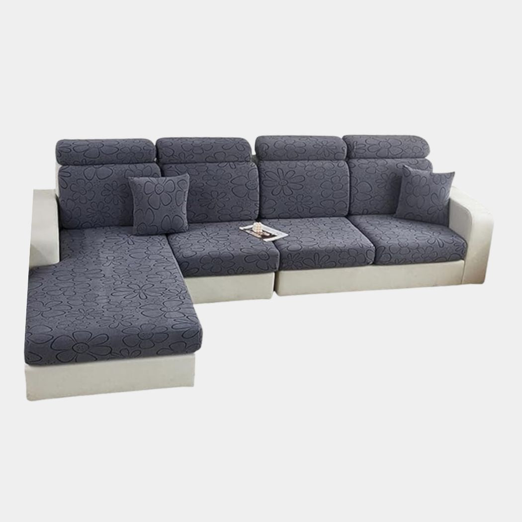 Universele Stretch Sofa Hoes – Fluweel Bescherming voor Comfort en Stijl-Sofa Accessories-DeWoonVallei-Donkerblauw-Achterhoes-DeWoonVallei