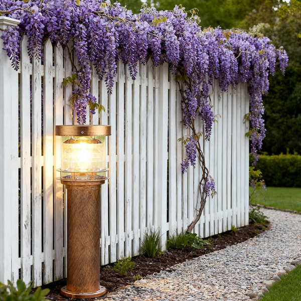 Cylindre extérieur Éclairage paysager LED en forme d'escalier Moderne Étanche Éclairage de jardin