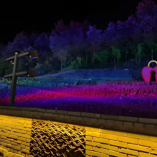 Lampe paysagère LED RVB étanche extérieure Éclairage de jardin multicolore