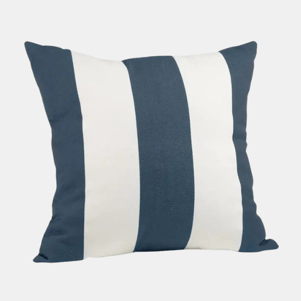 Velvet Brede Streep Outdoor Kussenhoes Zachte Luxe Comfort Ontwerp-Cushions-DeWoonVallei-DeWoonVallei