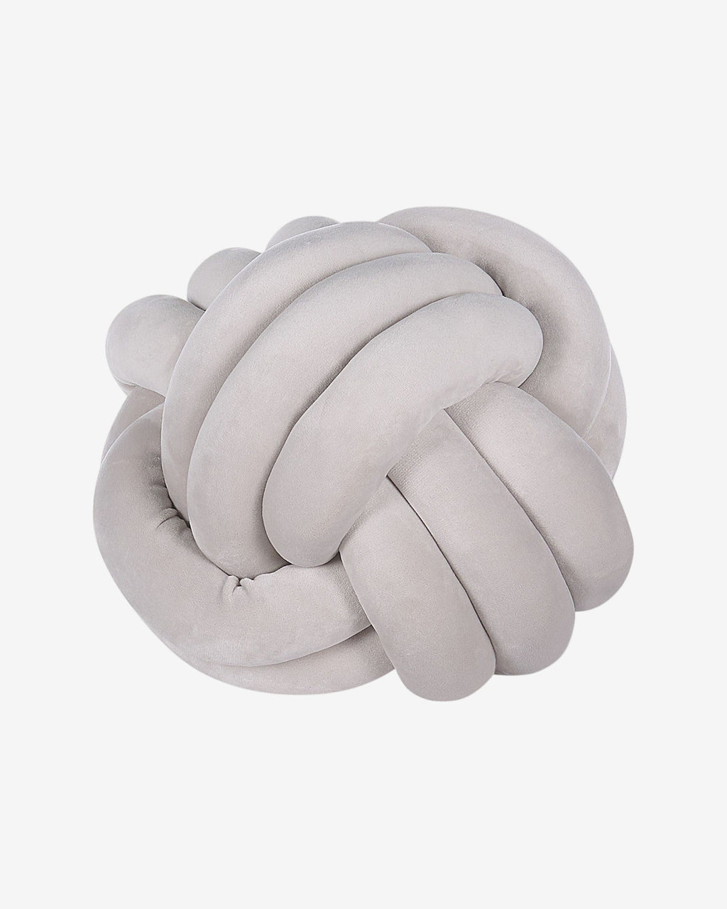 Velvet Knoopkussen – 20/30 cm – Mintgroen, Lichtgrijs, Zwart-Cushion-Lichtgrijs-20 x 20 cm-DeWoonVallei